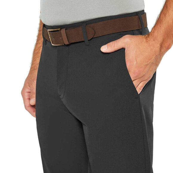 Black NWT Banana Republic Men's Flat Front Pant - Picture 3 of 5